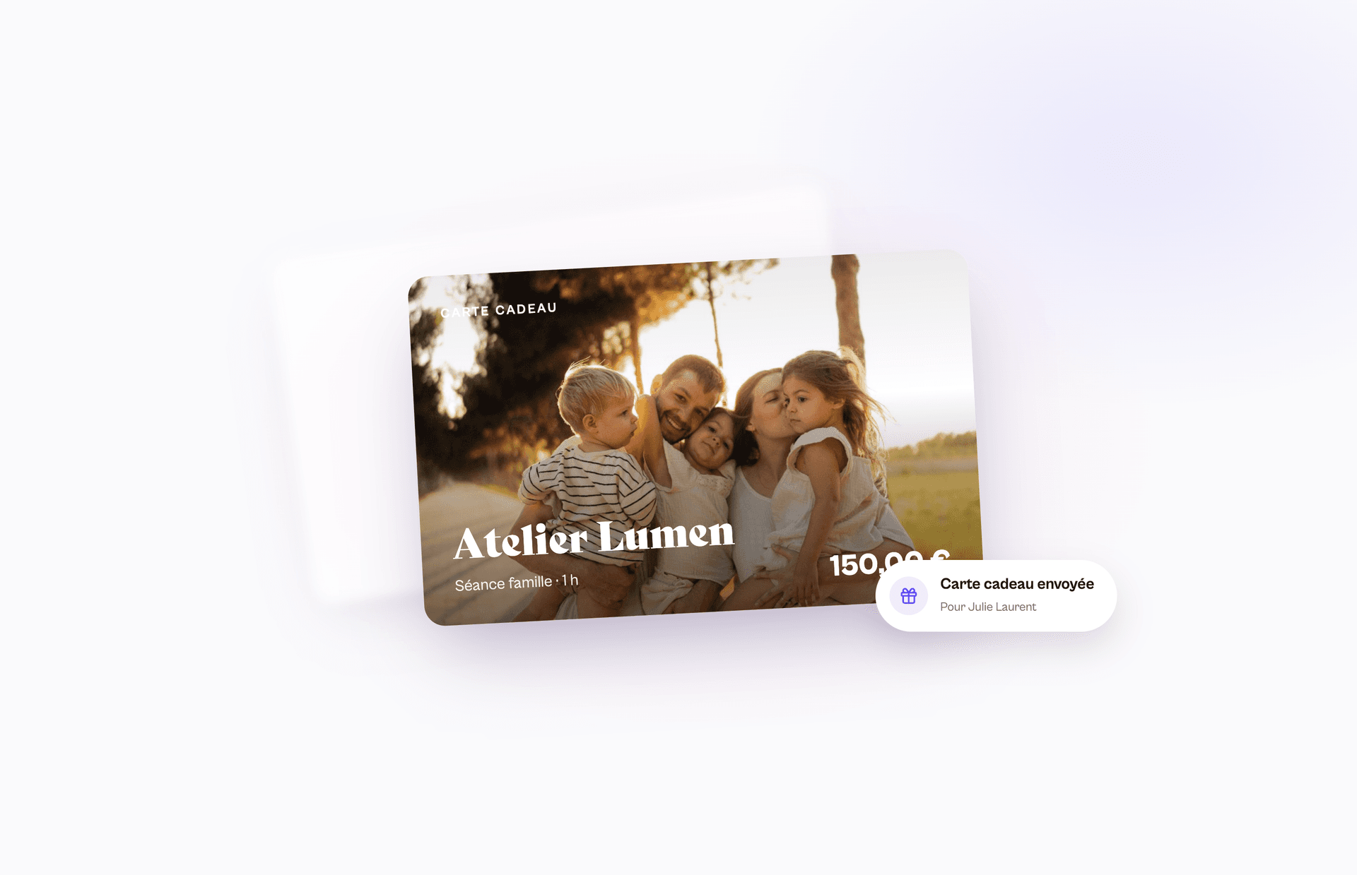 Photography gift vouchers online: sell a session to give with Pelli